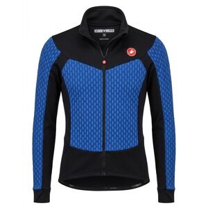 Castelli Sfida 2 Womens Cycling Jersey Blue Black‎ Long Sleeve Thermal Jacket M